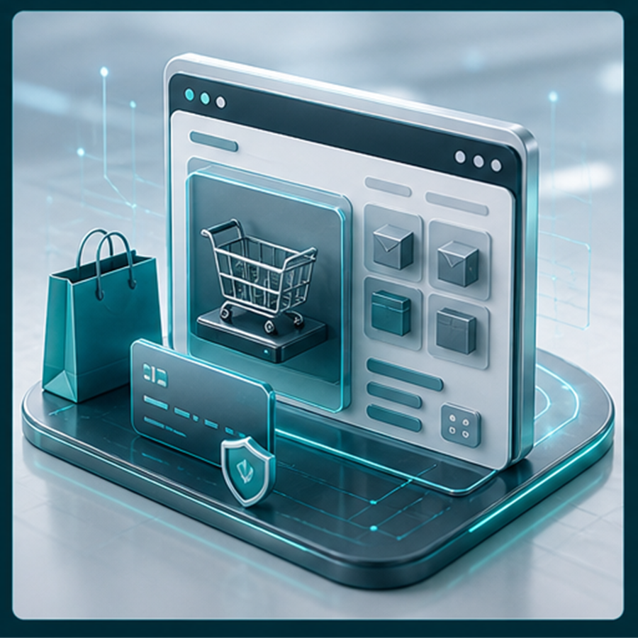 Ecommerce Development 3D visual