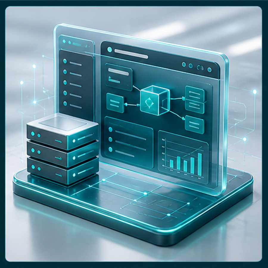 Laravel Web Applications 3D visual