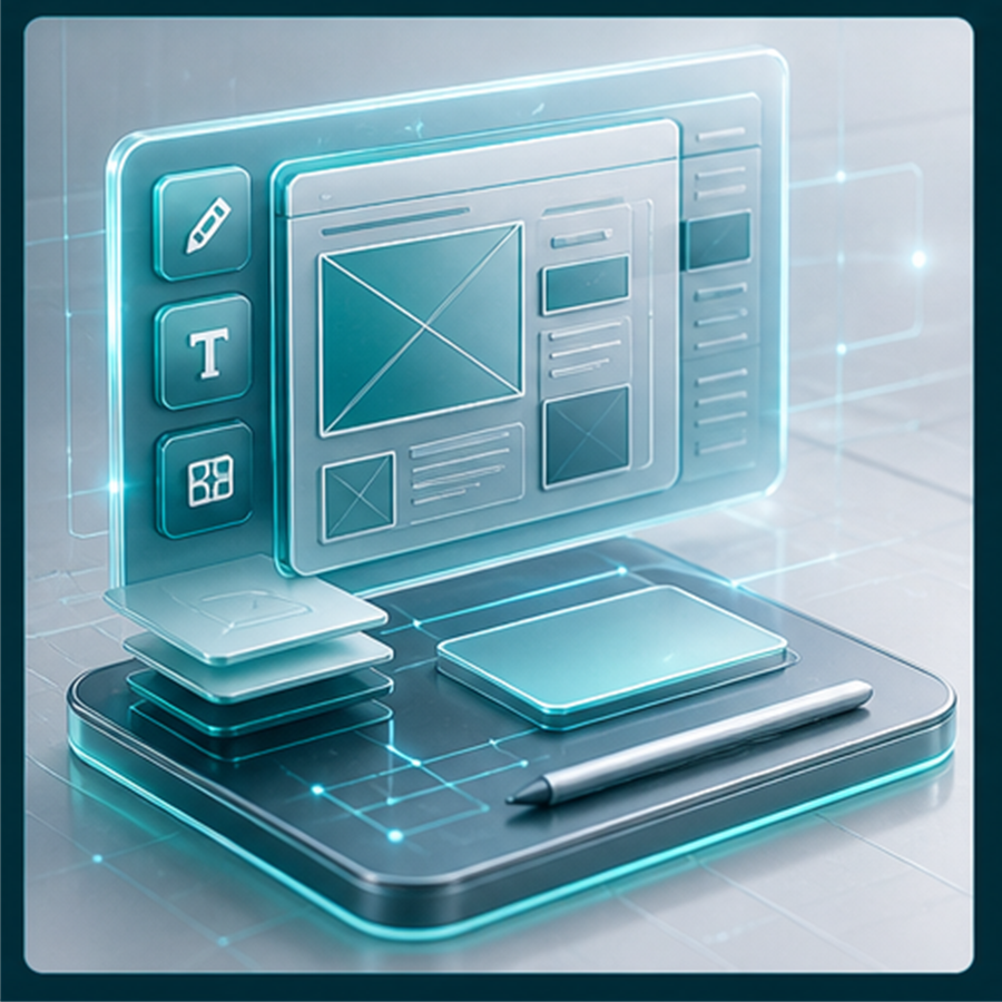 UI/UX Product Design 3D visual