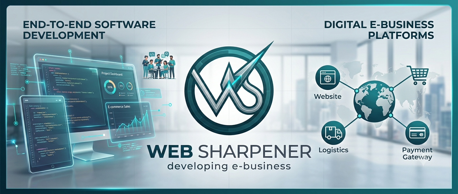 Websharpener end-to-end software development and digital e-business platforms