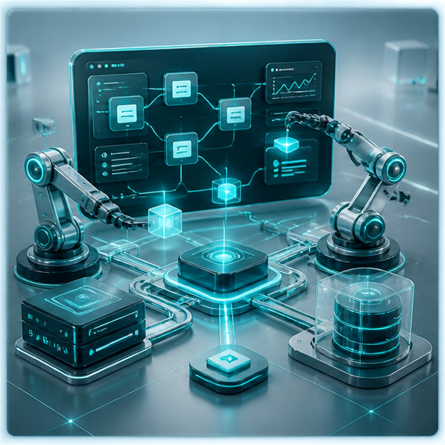 Business automation 3D visual